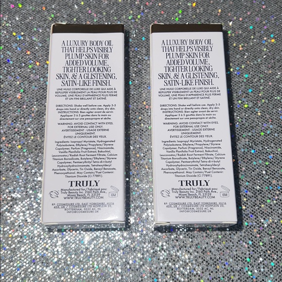 💖🆕💖 Truly Vanilla Baby Luxury Body Oils x 2 - Picture 7 of 8